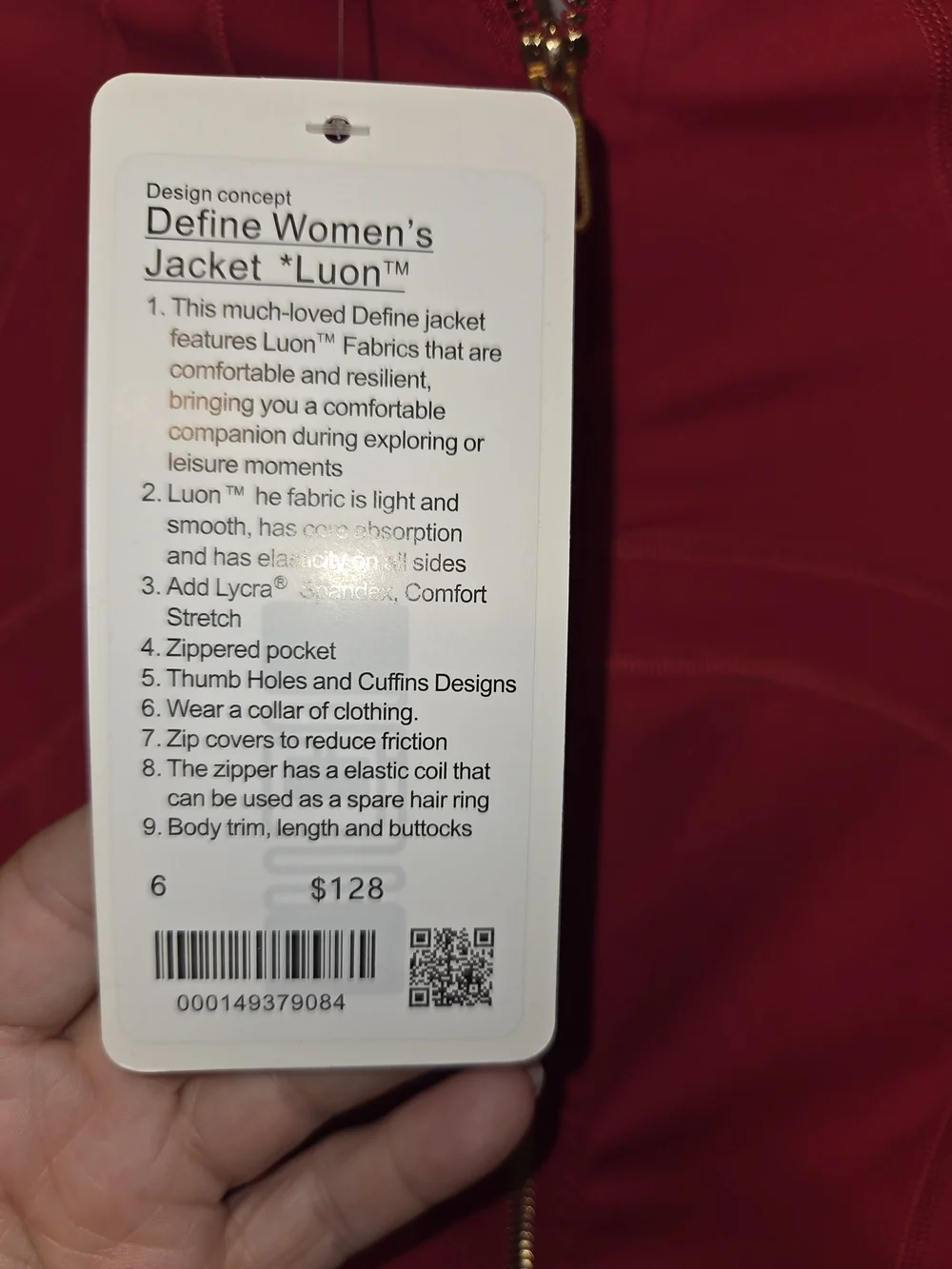 Lululemon Define Jacket-NWT